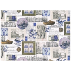 Serwetka do decoupage - 1821- Holenderskie wzory